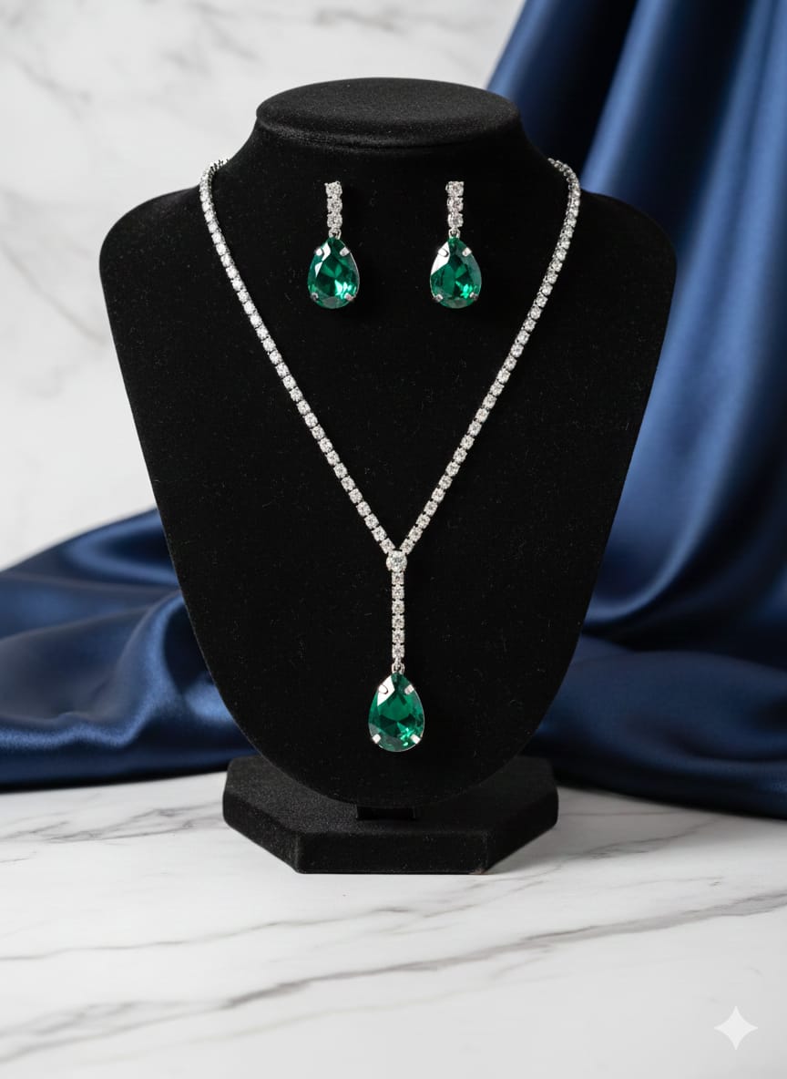 Stunning AD Stone Statement Necklace