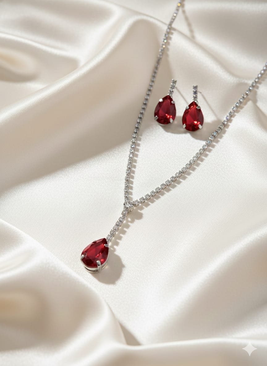 Stunning AD Stone Statement Necklace