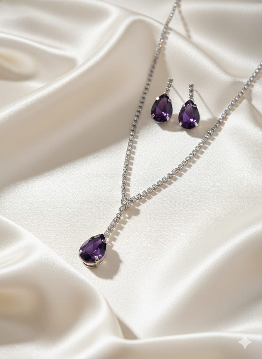 Stunning AD Stone Statement Necklace